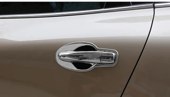Pre Renault Koleos 2017 2018 Auto tvar mimo dverí rukoväť kryt dvere miska rám orezania nálepky príslušenstvo dvere miska