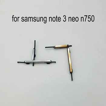 Pre Samsung Galaxy Note 3 Neo Mini N750 N7502 N7505 Pôvodné Telefónne Bývanie Rám Hlasitosti Tlačidlo Napájania Na Vypnutie Bočné Tlačidlo Zlato, Striebro