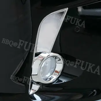 Pre Toyota Highlander 2017-2019 ABS Chrome Auto Predné Hmlové Svetlo Lampy Kryt Výbava Rám