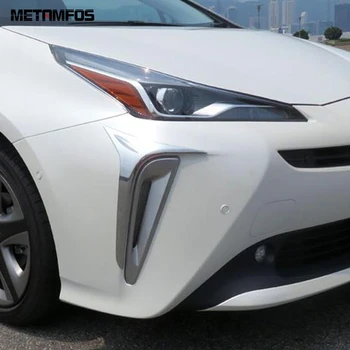 Pre Toyota Prius, Hatchback 2019 2020 Chrome Predné Hmlové Svetlo Lampy Foglight Obočie Pásy Dekorácie Výbava Exteriér Auto Príslušenstvo