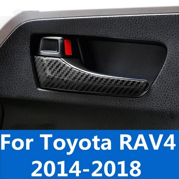 Pre Toyota RAV4-2018 auto styling Vnútorné dvere miska rukoväť sequin dekorácie Interiérov auto Príslušenstvo