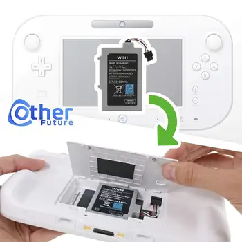 Pre Wii U GamePad 3600 mAh Náhradná Nabíjateľná Batéria