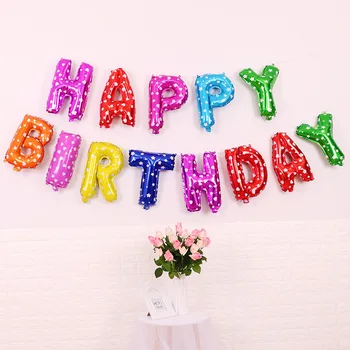 Predaj 16-palcové list balóny narodeniny, party dekorácie narodeninové balóny happy birthday balón hliníková fólia