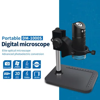 Prenosný Digitálny Mikroskop DM-1000S HD Farebný CMOS Senzor 5 Digitálny Zoom Zväčšenie 1000X Pre Telefón, Oprava základnej Dosky