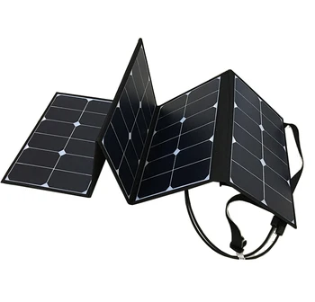 Prenosný Solárny Panel 100W Bunky Skladací Solárny Panel Systému Pre Solárnu elektráreň
