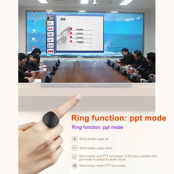 Prezentácia Klikateľné Výučby Mini USB Nabíjateľné PPT Keynote Remote Control Bezdrôtové Notebook Ukazovateľ Flip Pero PowerPoint