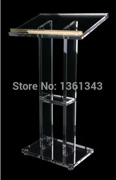 Priehľadný akrylový pódium/Jednoduché, transparentné akrylátové mólo pódium/.akryl pódium kazateľnica mólo.akryl pódium plexisklo