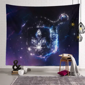 Priestor kapsule gobelín psychedelic stenu handričkou, spálne, obývacie steny handričkou domova galaxy koberec stenu 35436