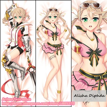 Príbehy Zestiria Alisha Diphda Roztomilý Japonské Anime obliečka na Vankúš Vankúš Kryt dekoratívne Objímanie Telo posteľná bielizeň 30