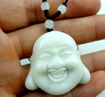 Prírodný kameň, Kremeň Čínsky ručne vyrezávané sochy Budhu hlavu amulet prívesok pre kutilov, šperky, takže Náhrdelník Príslušenstvo