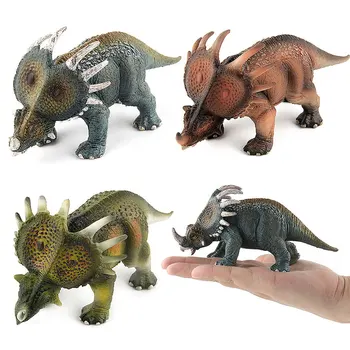 Puzzle Boj Proti Dinosaurov Modely Styracosaurus Údaje Hračky Jumbo Bezpečnosti Realistické Dekor Zber Inšpirovať Deti Predstavivosť