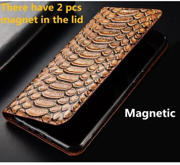Python Zrna Prírodná Koža Magnetický Kryt Telefónu Držiteľa Karty Obal Pre Samsung Galaxy M51 M31 M21 M15 M11 M01 Telefón Závesu Prípade