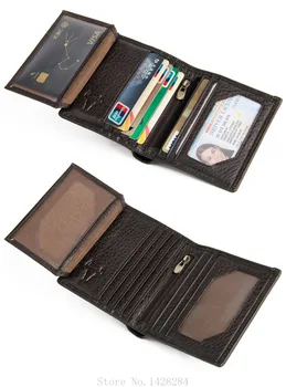 Pánske Multifunkčná Peňaženka Fanda ID Držiteľa Karty Peniaze Taška RFID Anti-Theft Scan Cowhide Kožené Módne Trend Mince Kabelku 36337