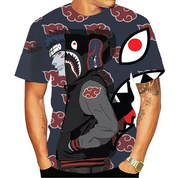 Pánske t-shirt Naruto lete Harajuku v pohode unisex krátke rukávy t-shirt Japonské anime zábavné vytlačené streetwear t-shirt