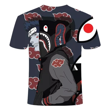 Pánske t-shirt Naruto lete Harajuku v pohode unisex krátke rukávy t-shirt Japonské anime zábavné vytlačené streetwear t-shirt