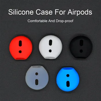 Pár Shockproof Mäkké Silikónové Štuple puzdro Pre Apple AirPods Slúchadlá Nahradenie Earplug Chránič, chrániče Uší Prípade Pre Headset