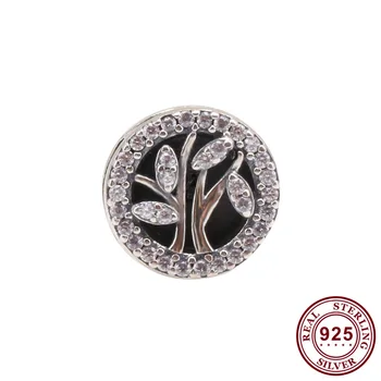 Pôvodné 925 Sterling Silver Perličiek Lesklé Leaf Klip Fit Ženy Pandora Náramok & Náhrdelník Diy Šperky 4252