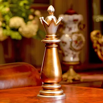 Pôvodné priame Americkej krajine robiť, staré antické šach živice remesiel ozdoby domov mäkké dekorácie veľkoobchod 2035