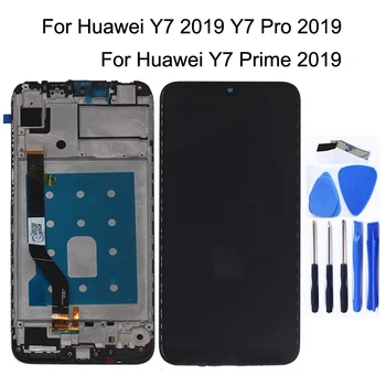 Pôvodný Pre Huawei Y7 Pro 2019 LCD Displej Dotykový Displej nahradenie digitalizátorom. Pre Huawei Y7 2019 DUB-LX2 DUB-L22 opravy dielov