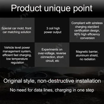 QI Auto inteligentné infrared bezdrôtovú nabíjačku na Honda Civic 2016 inteligentné infračervené Rýchle Bezdrôtové Nabíjanie Auto Držiaka Telefónu