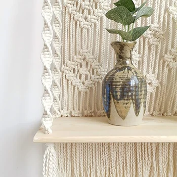 Rastlina visí kôš dekorácie strapec gobelín stene visí ručne tkané dekorácie rodine obývacej izby, spálne dekorácie