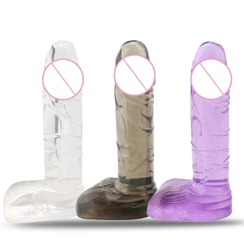 Realistické Dildo Dospelých Mäkké Silikónové Jelly Análny Sex Hračky, umelé penisy Popruh Na Klitoris Stimulácia Dick Erotické Dilda pre Ženy Veľký Penis