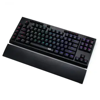 Redragon K596 Vishnu 2.4 G Bezdrôtový RGB Mechanical Gaming Keyboard, 87 Klávesy TKL Kompaktná Klávesnica s 2400 mAh