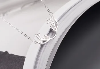 REETI Nové Modely reálnych 925 Sterling Silver jeleň Milu Náhrdelníky Prívesok Hot Predaj Čistá Strieborné Šperky pre Ženy