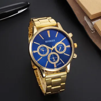 Relogio masculino hodinky mužov 2019 Módne Luxusné Crystal z Nerezovej Ocele, Quartz Analógové Náramkové Hodiny Obchodných Sledovať reloj