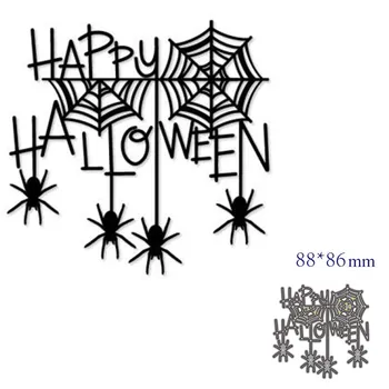 Rezanie kovov zomrie rez die formy Halloween spider dekorácie Zápisník papier plavidlá nôž plesne čepeľ punč blany zomrie 36614