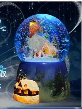 Rotujúce music box snehu crystal ball music box Laputa kreatívny darček k narodeninám