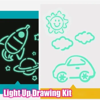 Rozsvietiť Kreslenie Zábava Rozvojových Hračiek Čerpať Skicár Board Portable pre Deti detský SDF-LODE