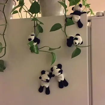Roztomilé Mäkké Plyšové Panda Chladnička Magnet Na Chladničku Nálepky Domova Suvenír Pre Deti CuteWooden Cartoon Nálepky Na Chladničky