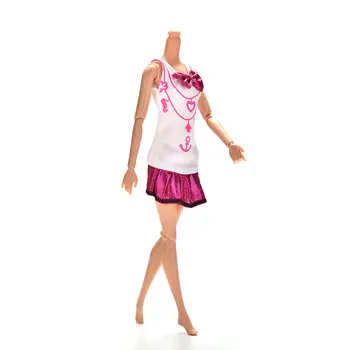 Roztomilý Letné Šaty Bez Rukávov Bowknot Šaty Pre Bábiku Príslušenstvo Doll Oblečenie