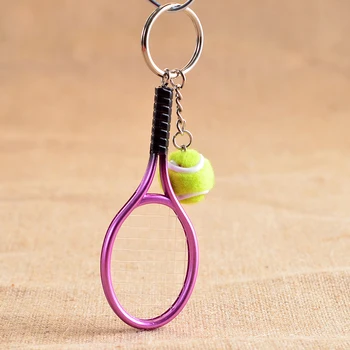 Roztomilý Mini Tenis Raketa Keychain Krúžok Na Kľúče S Raketou Tenis Prívesok Na Kľúč Držiteľa Darček Muža, Ženy Chaveiro Llaveros Kúzlo Taška Prívesok