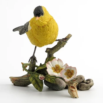 Ručné rytie umelecké Diela Britská návrhárka žltá pinka realistické zvierat dekorácie bytového zariadenia holiday dary