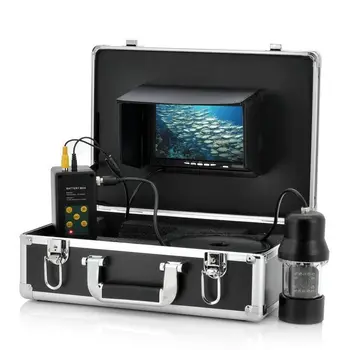 Ryby Finder 360 Stupňové Otáčanie 7 palcový LCD Podmorský Rybolov kamerový Systém Chovu Monitorovanie 800TVL S 14Pcs LED 20m Kábel