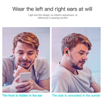 S650 Mini Bluetooth Bezdrôtové Slúchadlá In-Ear Slúchadiel do uší Handsfree Headset Stereo s Mikrofónom pre iphone 11 7 Telefón BT slúchadlá 5.0