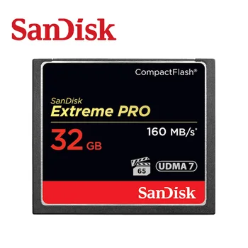 SanDisk Extreme Pro CompactFlash 32GB 64GB 128 gb kapacitou 256 GB CF Karta 800X VPG-20 120MB/s Pre Bohatých 4K a Full HD Video Fotoaparát SDCFXS