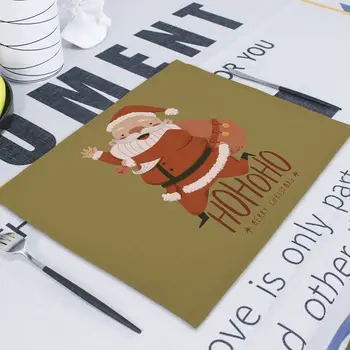 Santa Claus Tabuľka Obrúsok 42*32 cm Tučniak Vianočné Dekorácie, Doprava Zdarma 2019 Xmas Party Dodávky Darčeky na Nový Rok