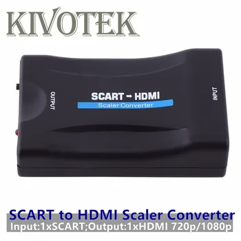 SCART HDMI Scaler Adaptér Previesť Upscaler Scart na Male HDMI720p1080p Konektor pre TV STB DVD, Pc Príslušenstvo, Doprava Zdarma