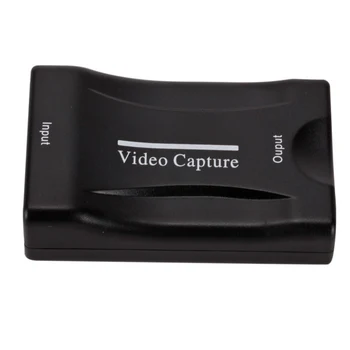 Scart USB 2.0 Video Capture Karty Herné Záznam Box Live Streaming Nahrávanie Home Office DVD Grabber, Plug And Play