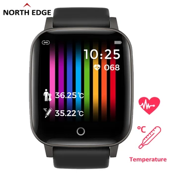 SEVERNOM OKRAJI Smart Športové Hodinky Mužov Teplota 24H Meranie Zdravia, Sledovať tepovú frekvenciu Smartwatch Fitness Tracker Hodinky Reloj 15486