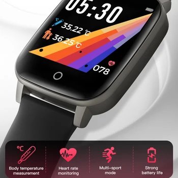 SEVERNOM OKRAJI Smart Športové Hodinky Mužov Teplota 24H Meranie Zdravia, Sledovať tepovú frekvenciu Smartwatch Fitness Tracker Hodinky Reloj
