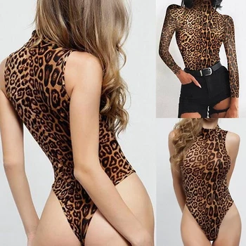 Sexy Leopard Plavky Pre Ženy, Plavky Jednodielne Kombinézu Push Up Plavky S Uväzovaním Za Plávať Oblek Ženských Plaviek