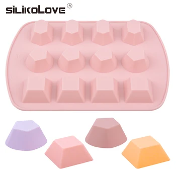 SILIKOLOVE Nové 3D Päťuholníkové Čokoláda Formy Miniatúrne Candy Formy pre DIY Pečenie Silikónové Formy Sugarcraft Nástroje