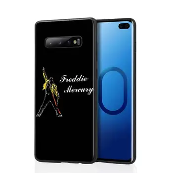 Silikónové Krytie Freddie Mercury pre Samsung Galaxy Note 10 9 8 Plus S10 S10E 5G S9 S8 S7 Plus S6 Okraja Telefónu Prípade