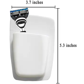 Silikónové Pult, Používaný v Kúpeľni a Wc, Silné prísavky Môže Držať Britva, zubná Kefka a Iné toaletné Potreby