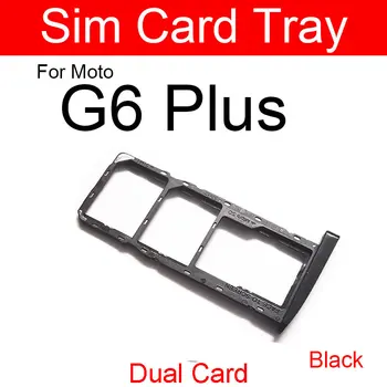 Single/Dual Sim Kartu Zásuvka Pre Motorola Moto G6 Plus G6+ XT1926 G6 Hrať Micro SD Slot Karty Sim Adaptér Replacment Časti 5304