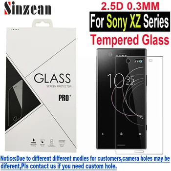 Sinzean 100ks Pre Sony XZ1/XZS/XZPremium/XZ3/XZ4 Compact/ Tvrdeného Skla screen protector s maloobchodných balíkov 0,3 mm 2.5 D 9H